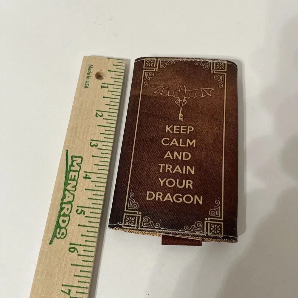 Wallet/Phone Case. Keep Calm And Train Your Dragon. 5.5” X 3.5”